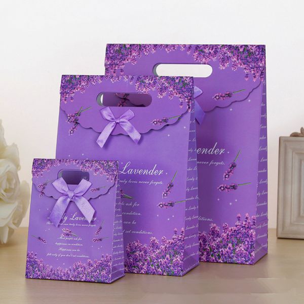 Custom Printed Paper Gift Bags With Velcro Closure