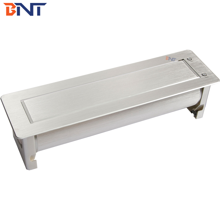Multimedia motorized hidden tabletop power socket for meeting room