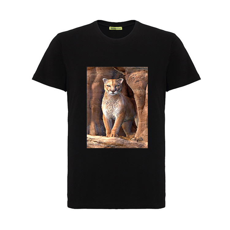 Black Unique 3D T - Shirt Lenticular Printing Service Soft TPU Material