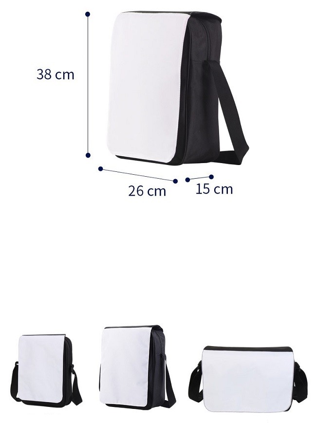 Customized Big Capacity Large Size Sublimation Shoulder Bag Crossbody Bag For Sublimation Photos Printing