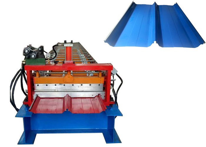 Self Locked Standing Seam Panel Machine , Strip Steel Standing Seam Roof Machine