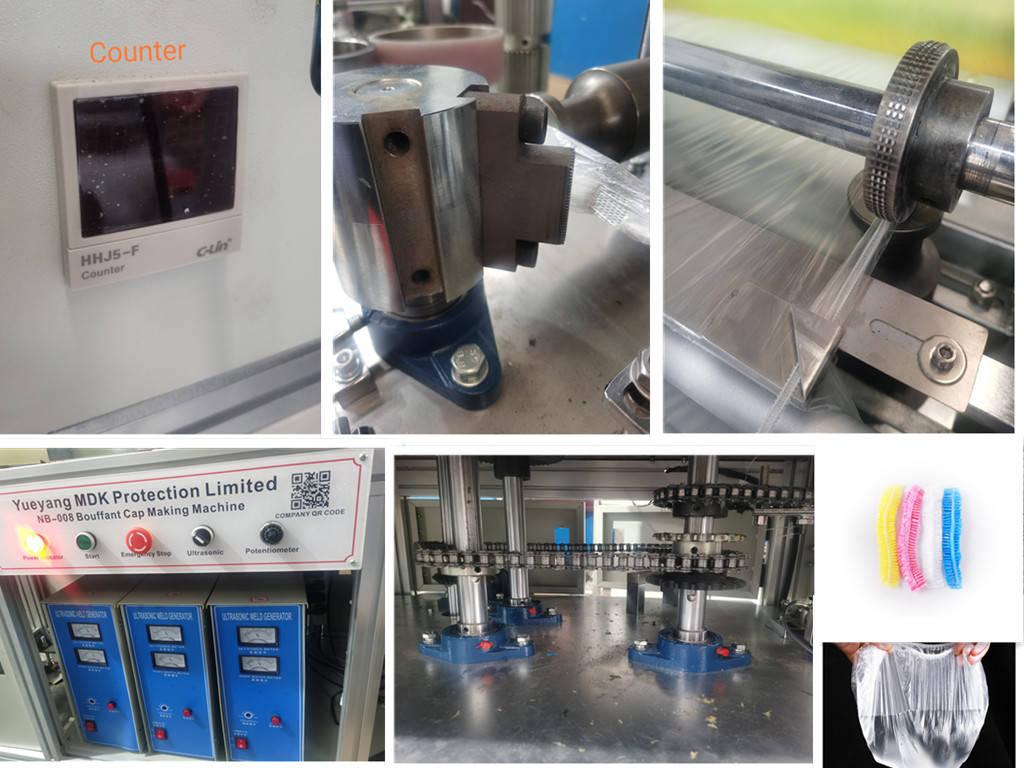 Dustproof AC380V Non Woven Plastic Cap Manufacturing Machine