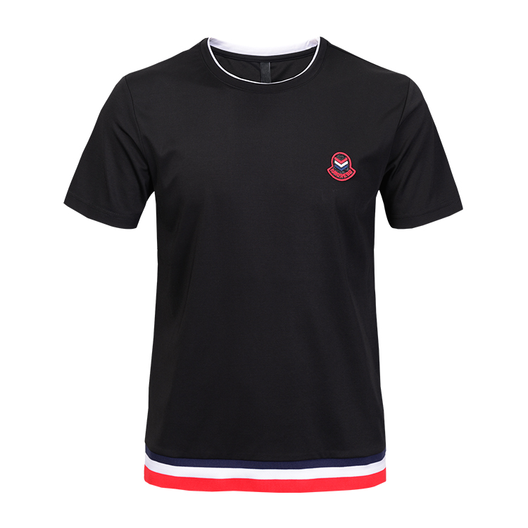 Custom made logo embroidery t shirt ,custom embroidered fit polo t t-shirt