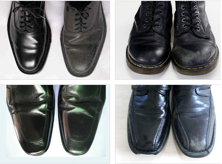 Brown Black Color Instant Shoe Shiner Sponge Polish Rapid Penetration