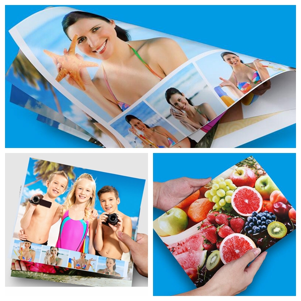  Ink dye 115gsm 160gsm Gloosy Inkjet Printing Bright white Coated Paper 36inch 24inch 30m