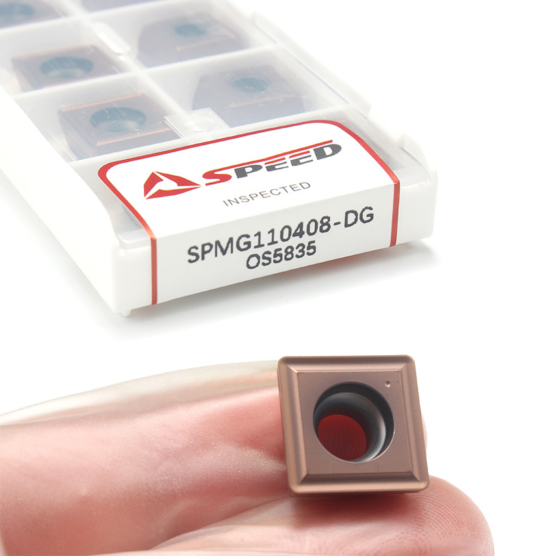 Speed Tungsten Carbide SPMG U Drill Inserts SPMG110408 PVD/CVD Coated Steady OEM Service