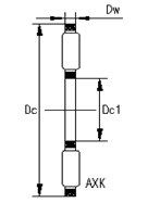 AXK85110+2AS Thrust Needle Roller Bearing for Powder Metallurgy
