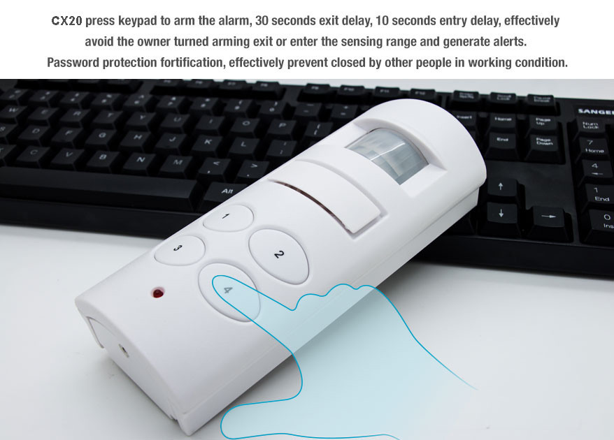 Wireless Integrated Security Systems GMS Motion Sensor LCD monitor Alarm with APP CX809S