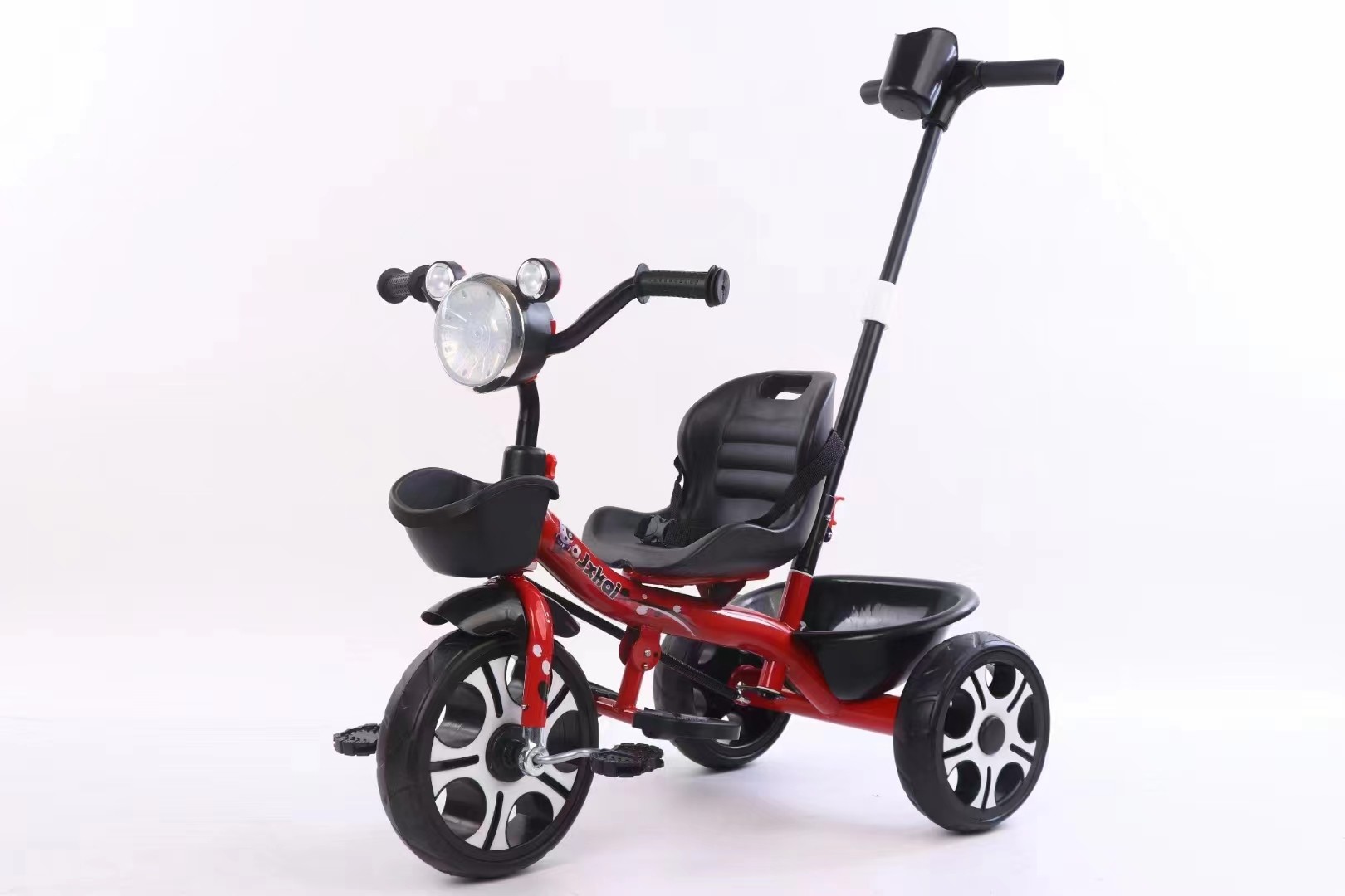 Boys Girls Three Wheel Trike Children Tricycle With Parents Care Push Bar