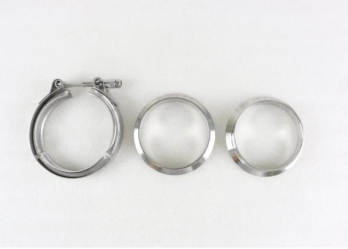 1.5"~ 6.0" Stainless Steel 304 Tube Clamp V Band Clamp with two flanges