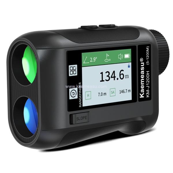 kaemeasu Rechargeable Laser Rangefinder Voice Golf Range Finder LCD Display