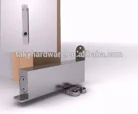 Aluminum Hotel Door Concealed Hydraulic Door Closer Hinge Hidden Floor Spring TK-H013M