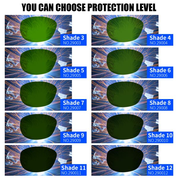 Professional 8 Degree Gray Eyewear Protective Eyes Helmets Weld Goggles Welding Glasses for Welder