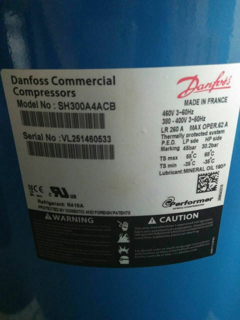 7.5HP Refrigeration Equipment Compressor SM090-3VI Scroll Compressor SM090S3VC