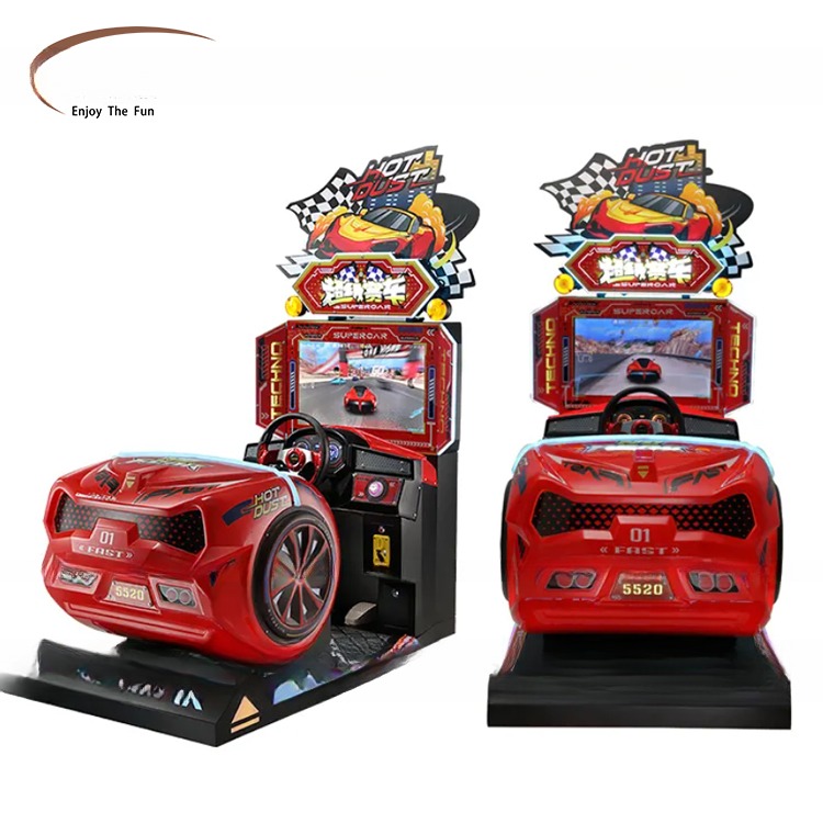 Coin Operated Car Games 3d Racing Machine Customized High Profit