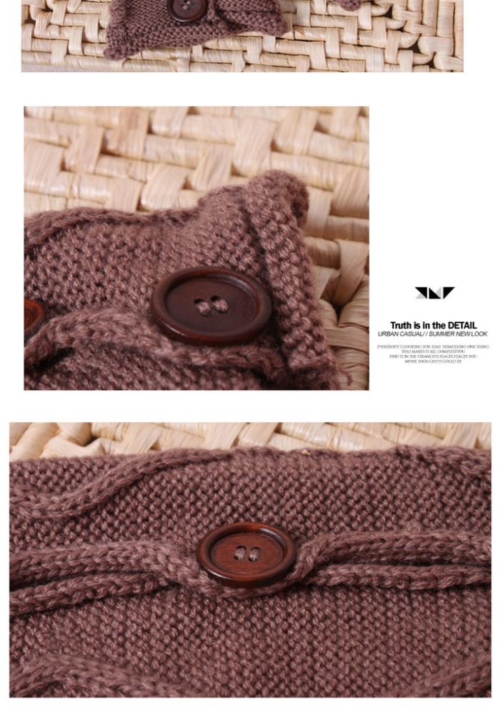 leg warmers loose socks wool blend button down pierced decoration boot socks fashion