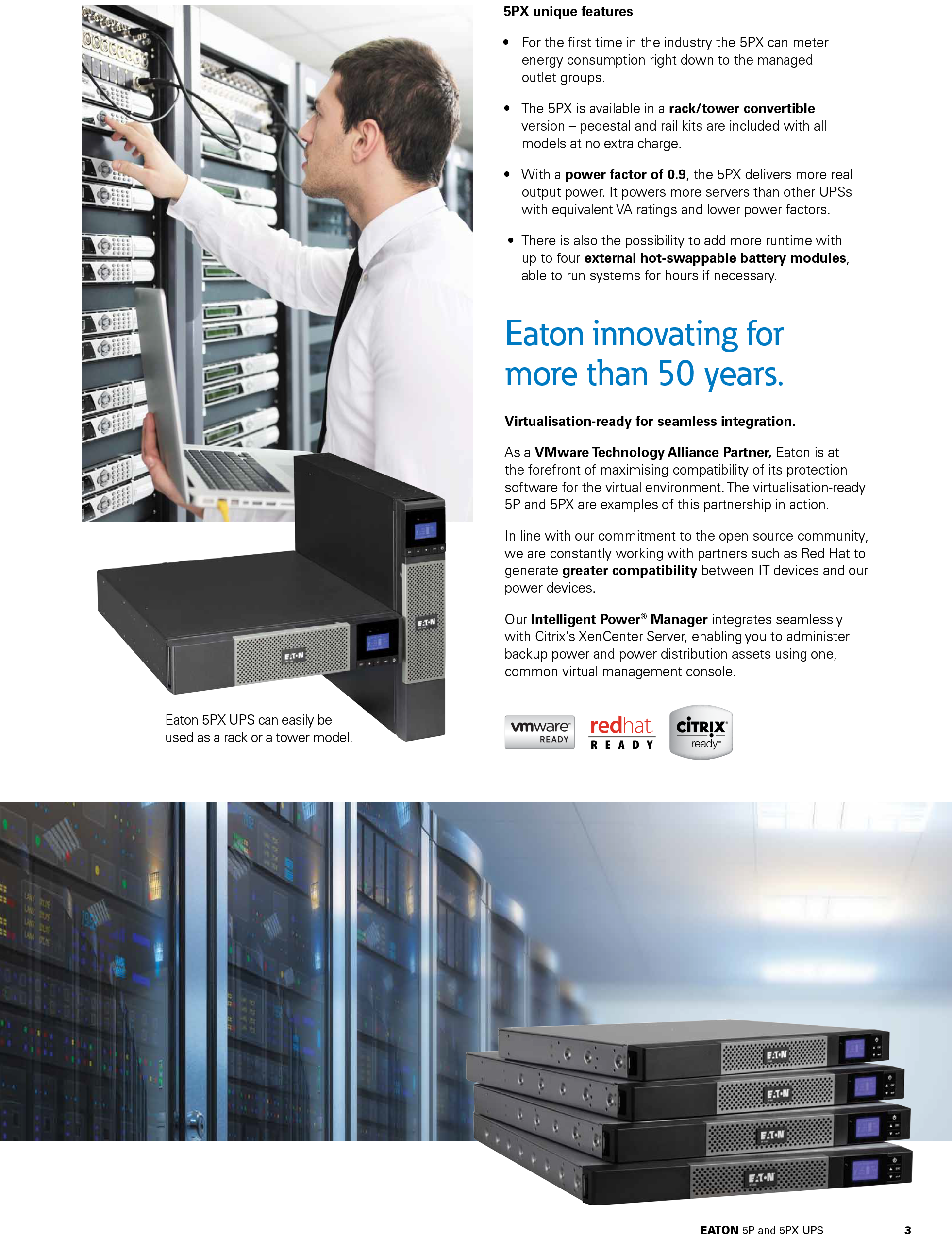 Eaton Online UPS 250KVA 600KVA 5P-5PX series 200V 208V 220V 230V 240V single phase Line-Interactive for power supply system