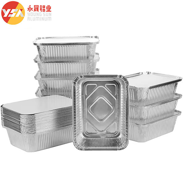 190ml Disposable Aluminum Cookware Aluminium Disposable Tray Foil Pan Lids
