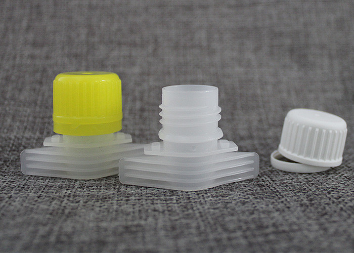 16mm pilferage-proof plastic bottle spout cap top on baby food pouch offer OEM nozzle size
