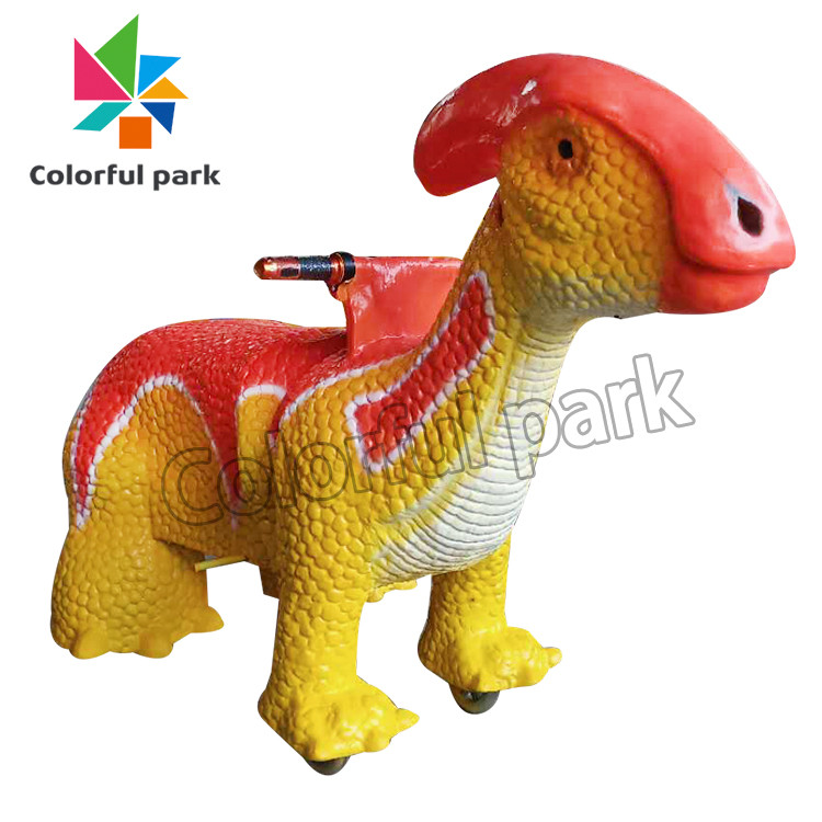Freely Walking Kid Arcade Machine , 2 Players Dinosaur Kiddie Ride