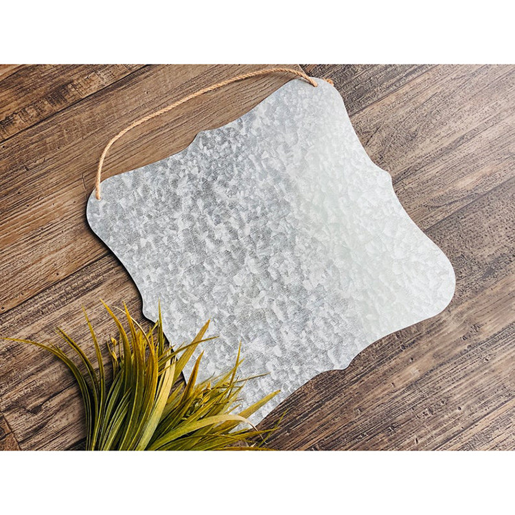 Anti Corrosion Custom Galvanized Metal Sign Blanks For Home Outside ODM