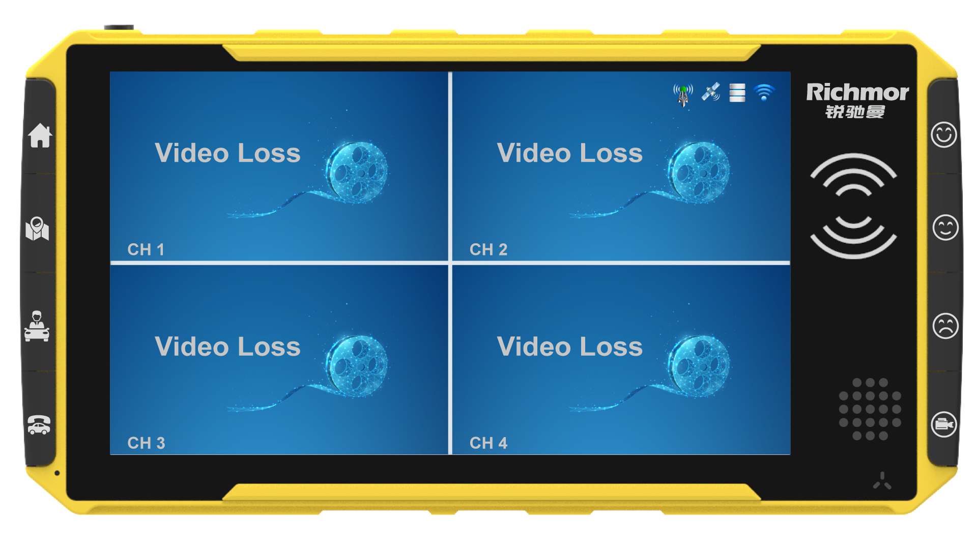Touch Screen 1080P AHD Video Input Smart Mobile DVR Camera With Built In 3G 4G Module