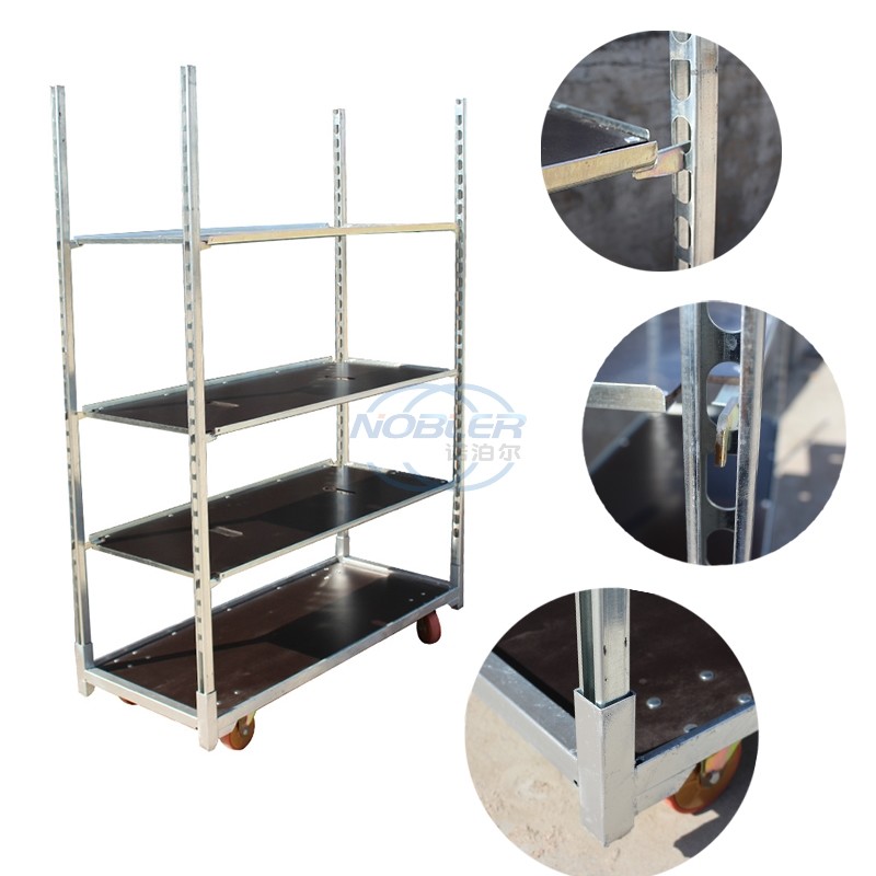 1350*565*1900mm Scientific Design Dutch Flower Trolley Rust Resistant
