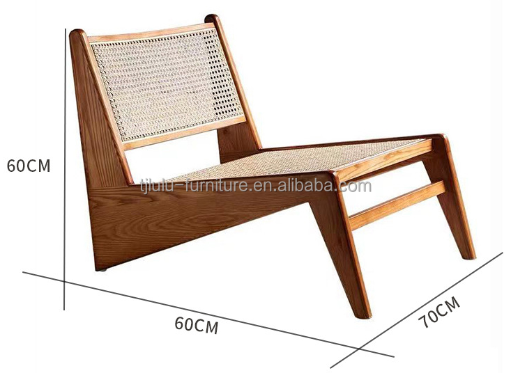 OEM/ODM Modern Style Rattan Wooden Creative Living Room Patio Rattan Chair Back Chair Perfect for Apartment