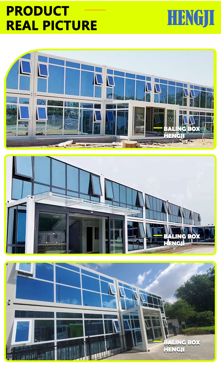 Wind Proof Quick Assembly Light Steel Frame Portable Detached Prefab Container House