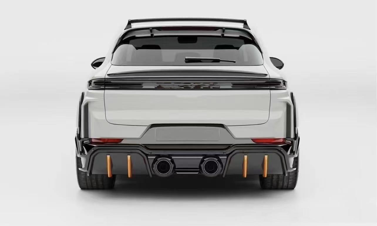 2018 - 2024 Porsche Cayenne Body Kit TH Style Diffuser Spoiler Hood Car Wheel Arch