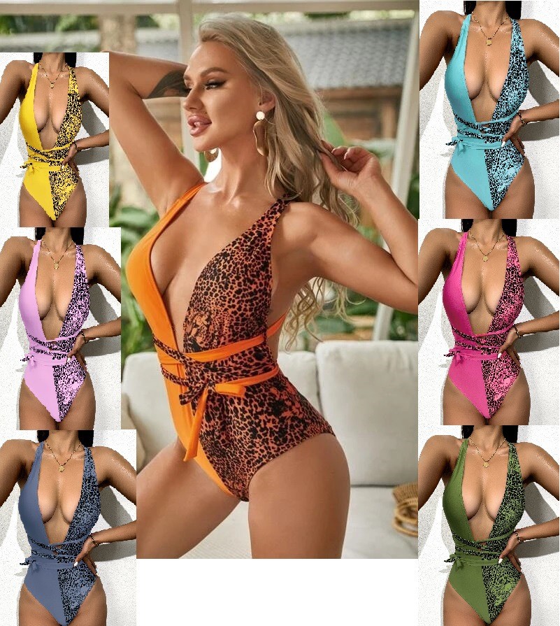 V-Neck Ladies One-Piece Swimsuit Flash Tight Triangle Beach Women'S Swimsuit ladies one pieces swimsuit sunprotection