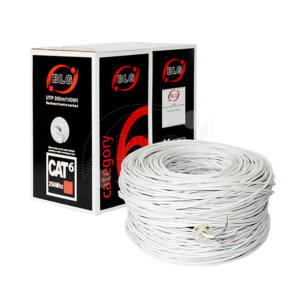 8 Core UTP Cat6 Ethernet Cable Pure Copper 305m Per Box For Computer Networking