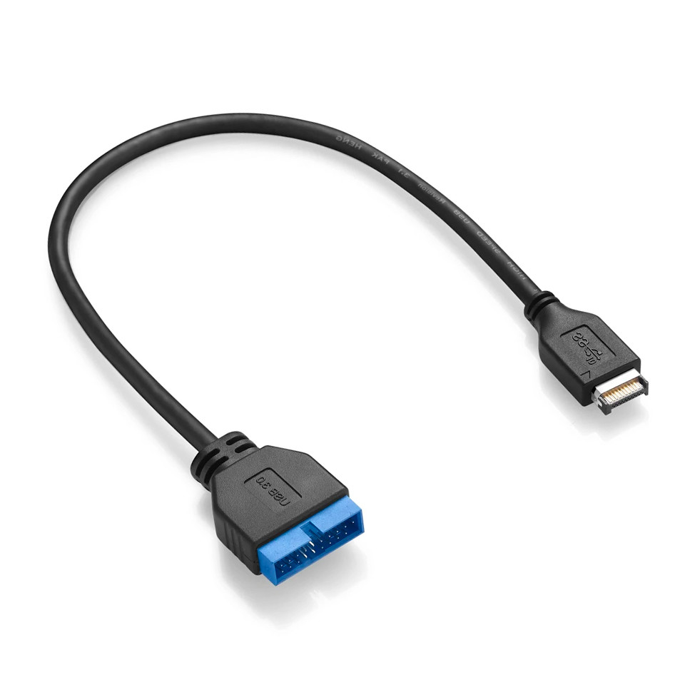 USB 3.1 Type-E Male To IDC20P Computer Motherboard Power Cable Male Adapter Cable 20 Pin Extension Cable OEM / ODM