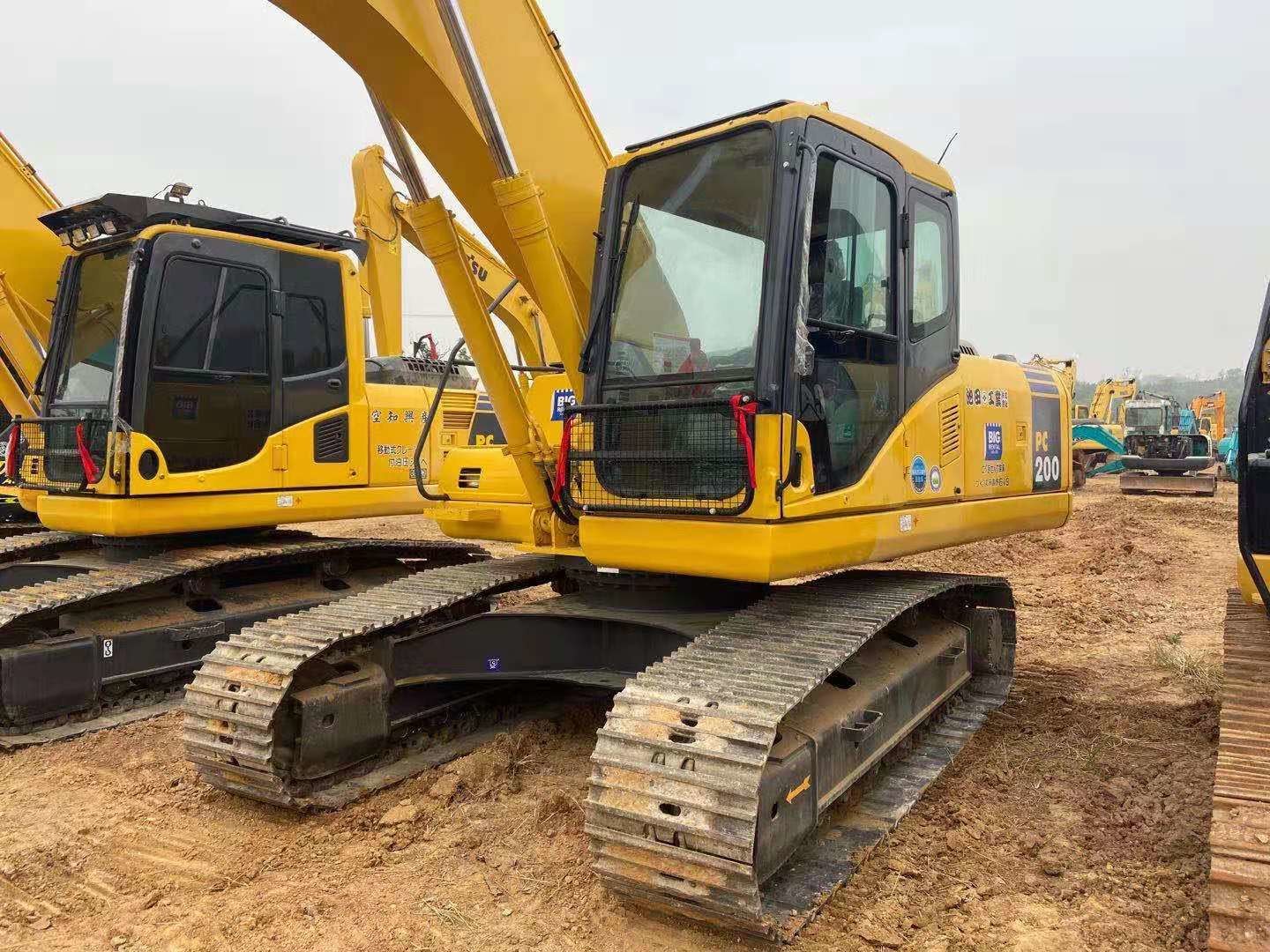 Six Cylinder SAA6D102E-2 Engine PC200-7 Komatsu 20T Excavator
