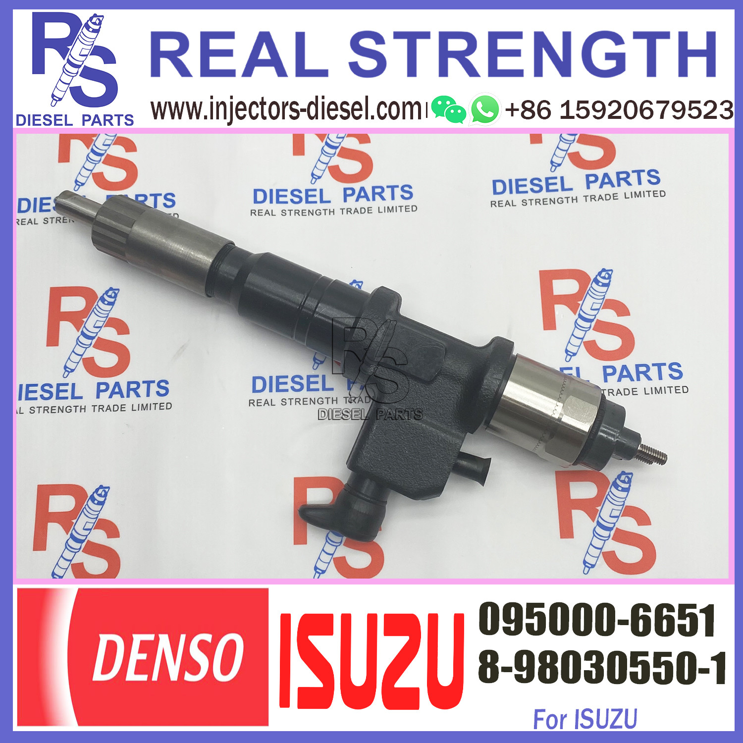 Common rail Diesel Fuel Injector 095000-6651 For IS-UZU GIGA 6WF1 8-98030550-1