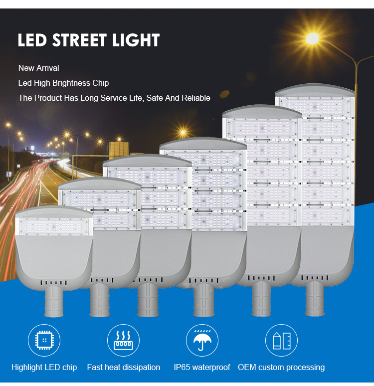 AC85-310V/AC100-277V 130-140LM/W Outdoor Led Street Light For Roadway Garden,Square