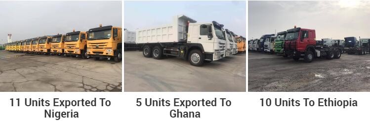 Sinotruck Used Howo Tipper Truck 6x4 With Euro 3 Emission Standard