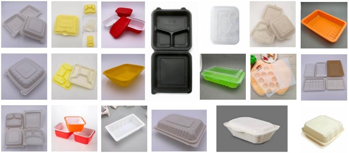 Triple Screw Biodegradable Food Container Making Machine Equipment 55kw