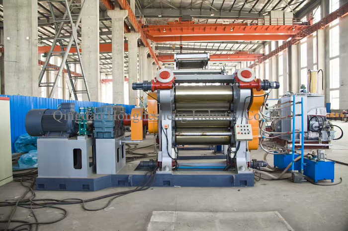 Dia 230mm To 710mm 4 Roll Rubber Calender Machine For Inner Tube