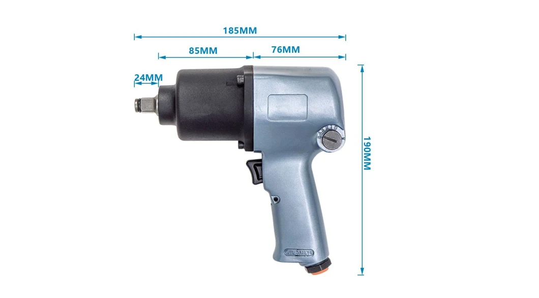 1/2 Inch Pistol Type Twin Hammer Pneumatic Wrench for Automotive Repair Tools Air Impact Wrench Pneumatic Tool
