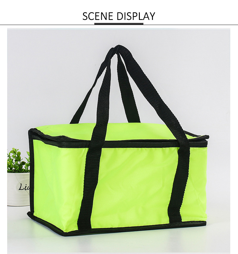 Insulated L28cm Picnic Food Bag for Outdoor Lunch