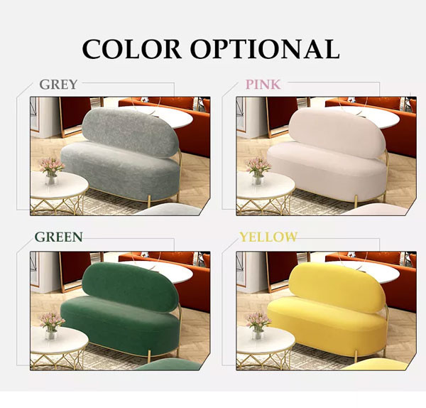 Round Leisure Sectional Couch Set Modern Design Cum Fabric
