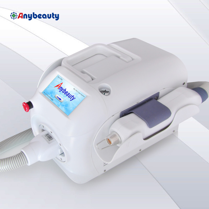 White Mini Nd Yag Laser Tattoo Removal Machine 300w Crash Quake Proof