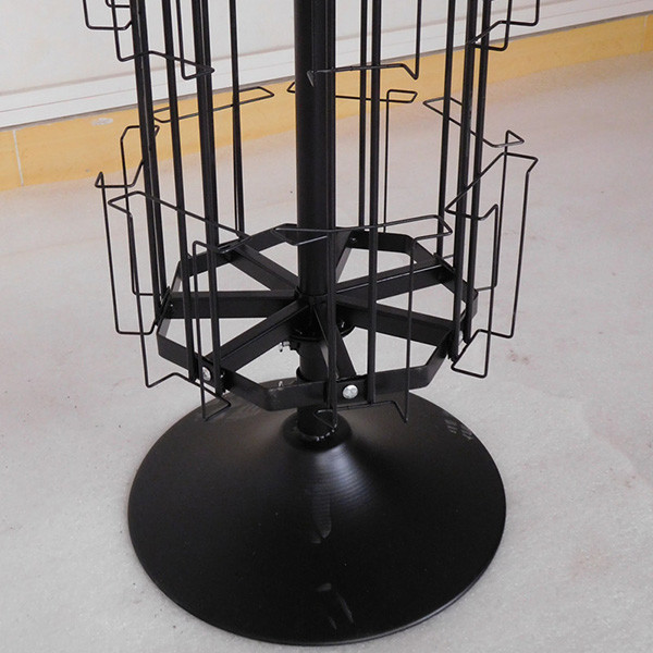L350mm H1600mm Spinning Display Rack , Rotating Card Display Stand With Mirror
