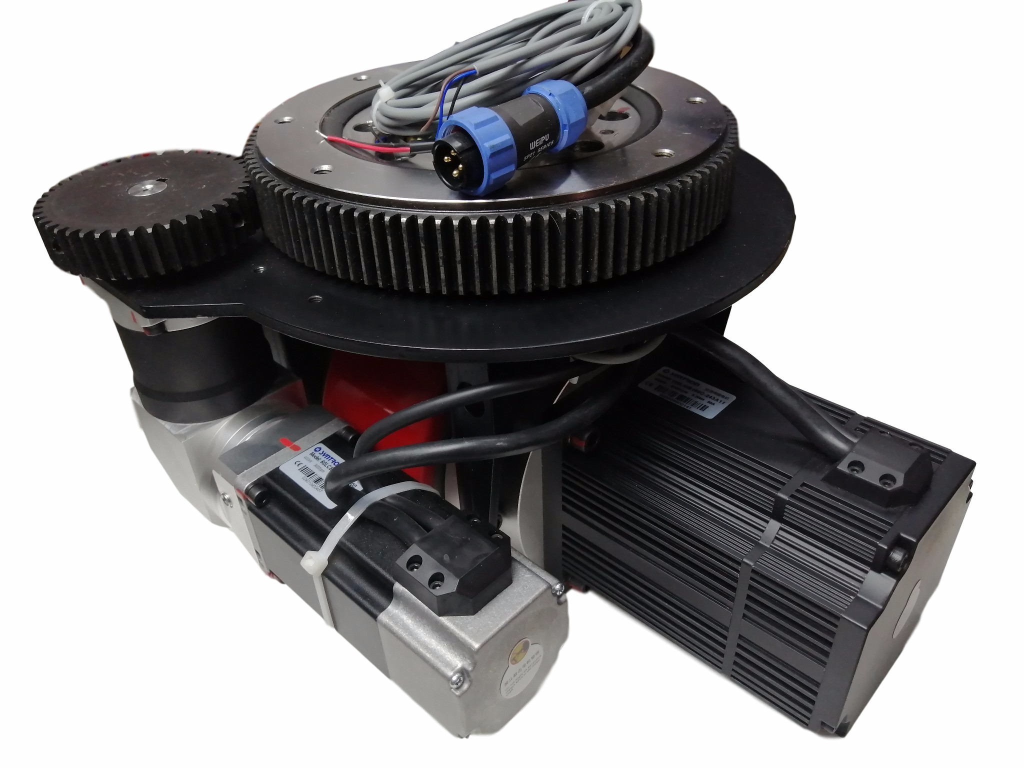 260mm Height Heavy Duty Robot Wheels Motor Drive Built In Planetary Reducer