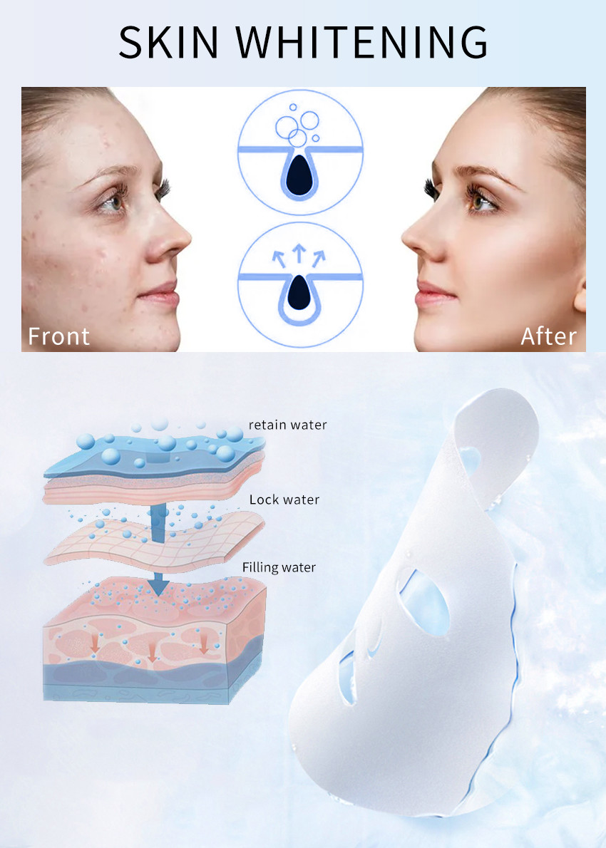 Skin Whitening Moisturizing Facial Mask Improve Dull And Clean Cutin