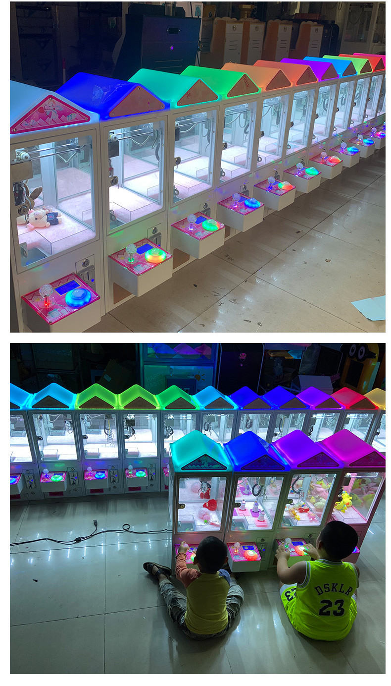 Small Claw Crane Machine Coin Operated Games Mini Plush Toy Vending Machine With Bill Acceptor