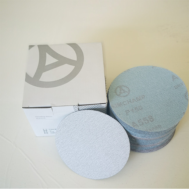 White Aluminum Oxide Hook And Loop Sanding Disc For Wood Orbital Sander