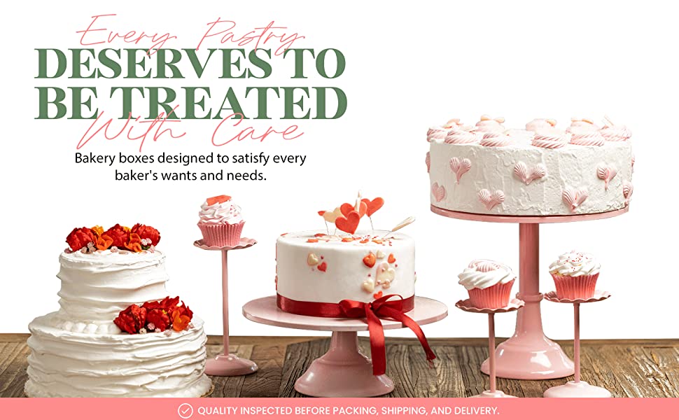 ISO9001 Certified Custom Cake Boxes for Wedding and Birthday 10x10x5 20x20x8