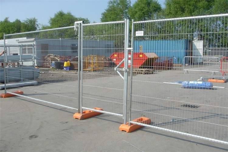 Welded Heras Security Fence Panels White Perimeter Patrol Temporary Fencing